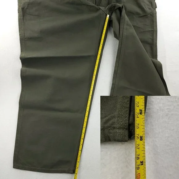 Carhartt Vintage Washed Duck Work Dungaree Carpenter Pants 50x30 Real 49x30 NW